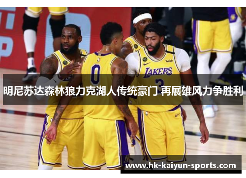 明尼苏达森林狼力克湖人传统豪门 再展雄风力争胜利 明尼苏达森林狼力克湖人传统豪门 再展雄风力争胜利